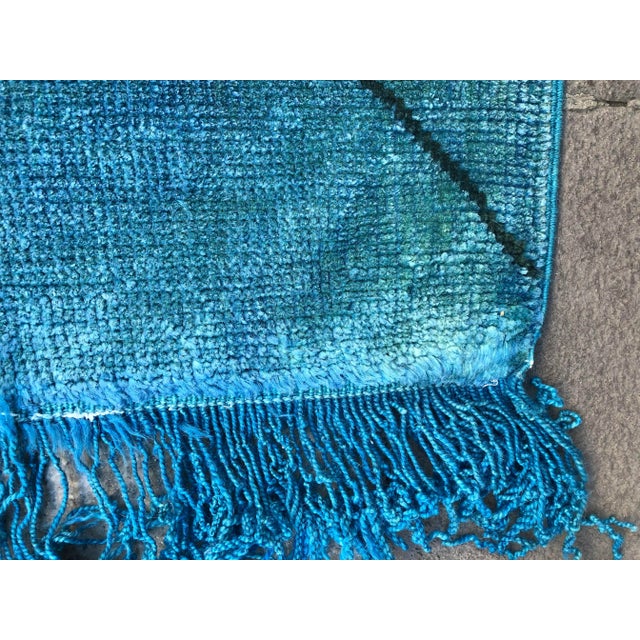 1960s 1960s Vintage Turkish Hemp Rug- 6′9″ × 9′9″ For Sale - Image 5 of 11