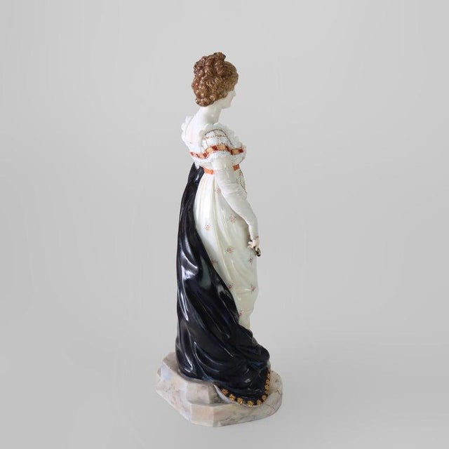 White Late 19th Century Volkstedt Figure of Mary Anderson as Pauline Deschapelles in "The Lady of Lyons" For Sale - Image 8 of 9