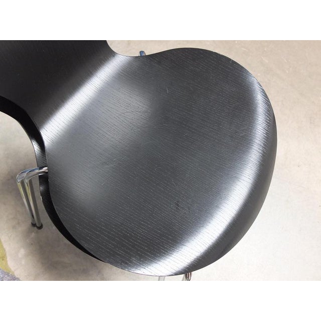 Vintage Black Series 7 Chairs by Arne Jacobsen for Fritz Hansen, 1955, Set of 4 For Sale - Image 16 of 18