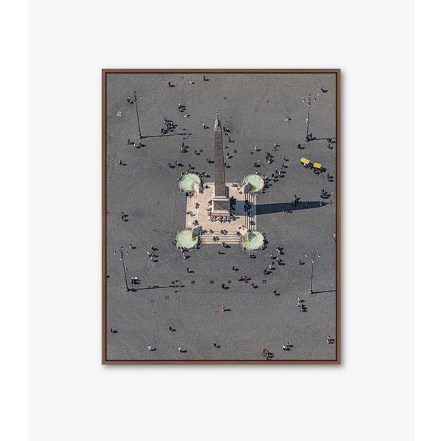 Edition Aerial Views Bernhard Lang Image: "Obelisco Flaminio" Size A: 47,2 x 59,0 inches, Captured in 2019 over Rome,...