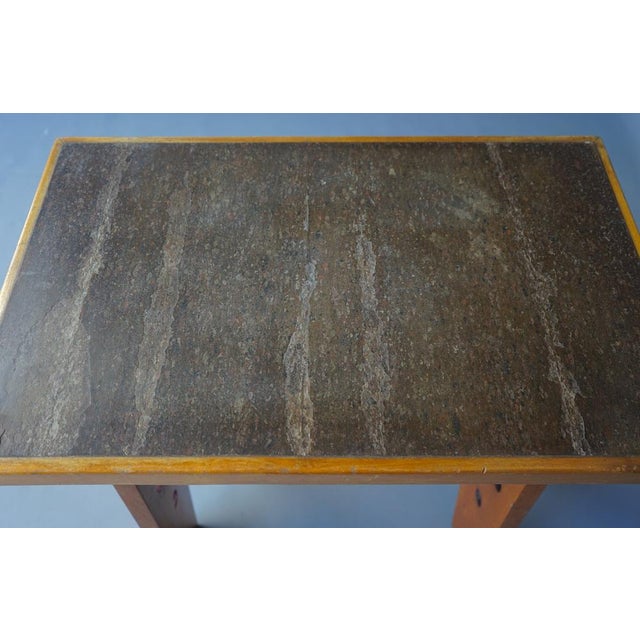 Gray Small Mid-Century French Desk, 1950s For Sale - Image 8 of 17