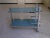 Turquoise Chrome and Turquoise Glass Trolley, 1980s For Sale - Image 8 of 8