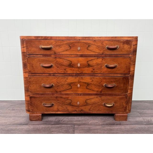 Vintage Italian Chest of Drawers in Burl Wood, 1930s For Sale - Image 17 of 17