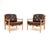 Vintage Swedish Leather and Birch Armchairs by Ingemar Thillmark for OPE, 1960s, Set of 2 For Sale - Image 12 of 12