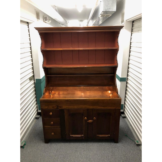 Vintage Dry Sink/Hutch Cabinet With Copper Lining For Sale - Image 13 of 13