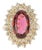 Late 20th Century 18k Rubelite Tourmaline Ring, Size 5 For Sale