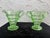 1930s Art Deco Indiana Glass Uranium Green Creamer & Sugar Set With Caddy – Depression Glass - 3pcs For Sale In Orlando - Image 6 of 11