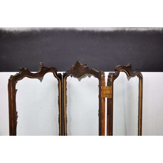 Antique Italianate Victorian Hand Painted Leather Floor Screen Chairish