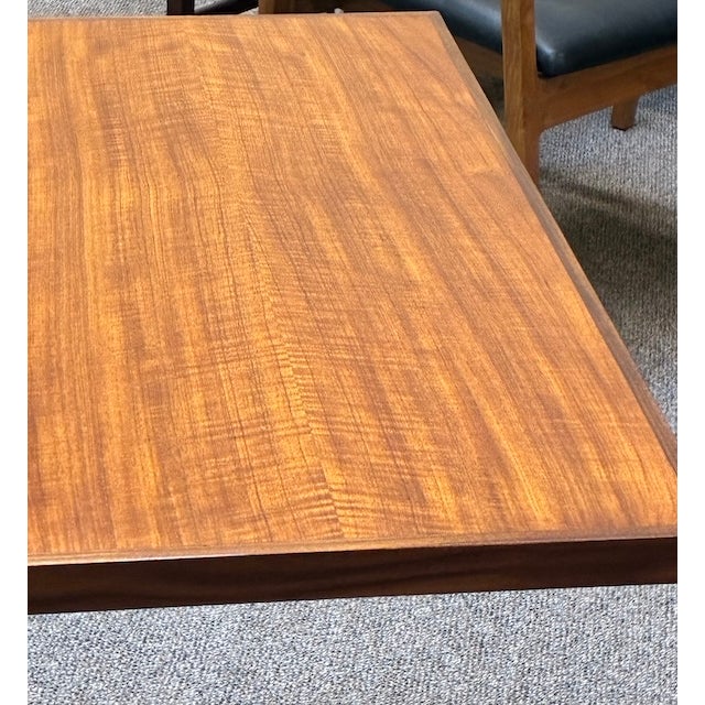Brown Mid Century Modern Extending Teak Dining Table c.1960 For Sale - Image 8 of 16
