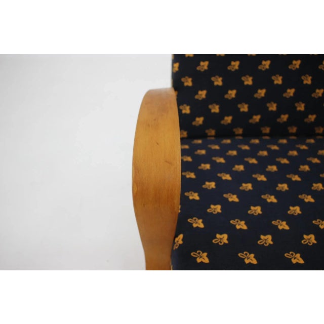 Textile Armchair by Frantisek Jirak for Tatra Pravenec, 1970s, Czechoslovakia For Sale - Image 7 of 9