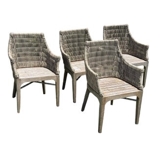 Terra Furniture Madera Outdoor Dining Chairs, Set of Four For Sale