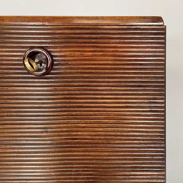 Italian Art Deco Wooden Sideboard with Four Doors attributed to Gio Ponti, 1940s For Sale - Image 10 of 18