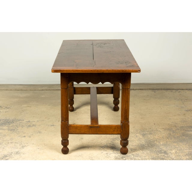 Late 19th Century French Provincial Oak Farmhouse Table For Sale - Image 10 of 18