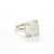Contemporary Tiffany & Co. Paloma Picasso Sugar Stacks Milky Quartz Sterling Silver Ring Size 6 For Sale - Image 3 of 8