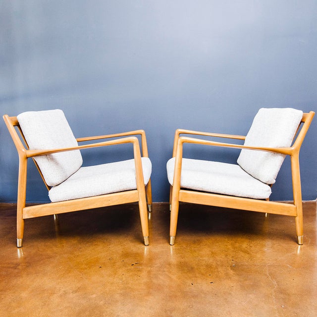 1960s Vintage Danish Lounge Chairs Attributed to Folke Ohlsson for Dux - Set of 2 For Sale - Image 12 of 12