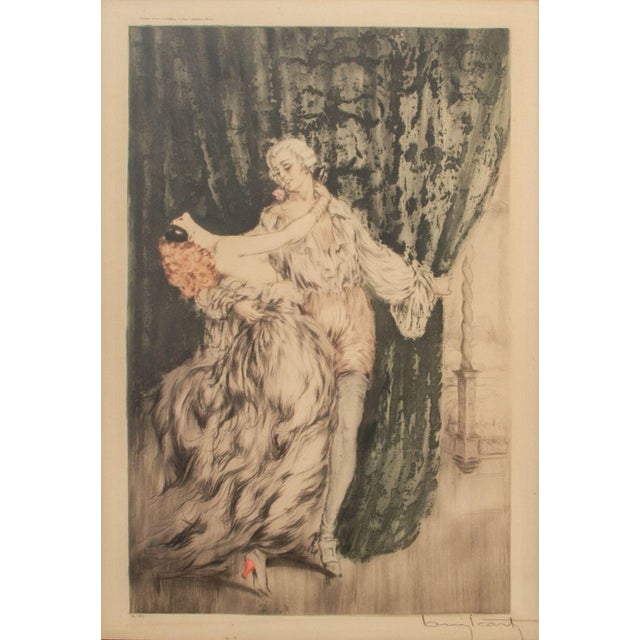 Louis Icart (French, 1888-1950), "Casanova", Etching in Colors on Paper, signed in pencil lower right, titled to center,...