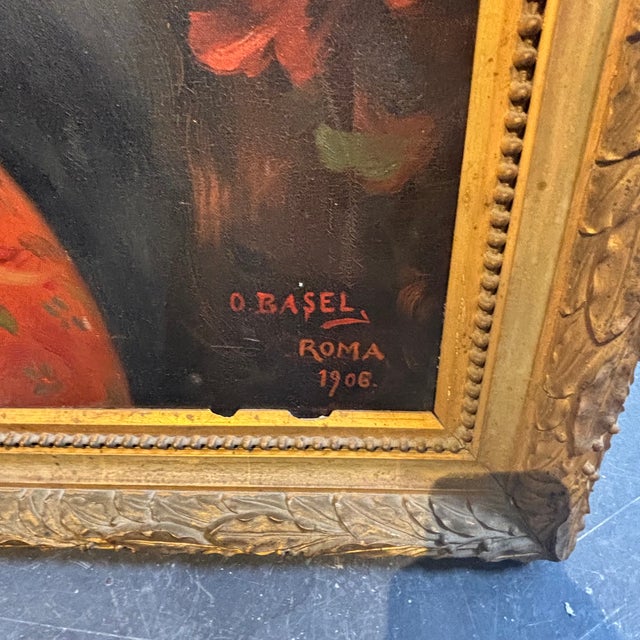 Textile Basel, Nude Odalisque, 1906, Paint, Framed For Sale - Image 7 of 14