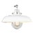 Chapman & Myers by Visual Comfort Studio Wellfleet Single Arm Wide Task Sconce, Matte White & Polished Nickel For Sale