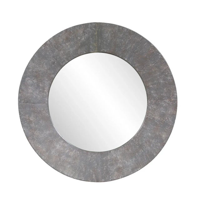 Modern Bolton Grey Mirror For Sale - Image 3 of 6