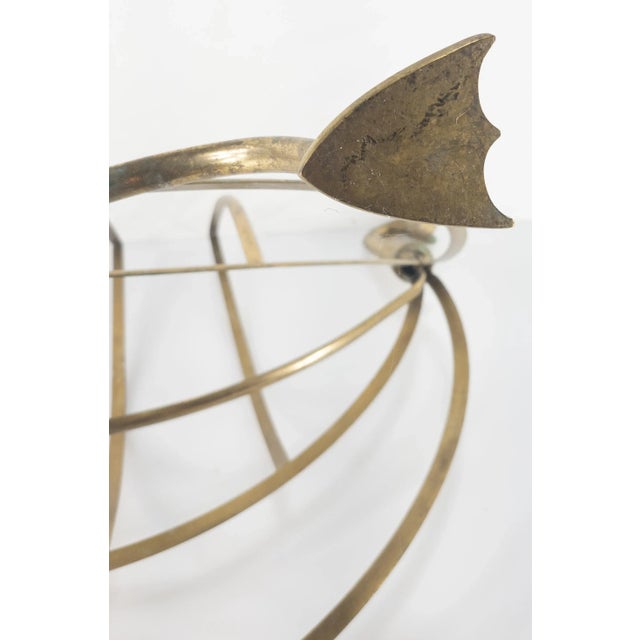 19th Century English Swan or Goose Form Brass Magazine Rack For Sale - Image 9 of 10