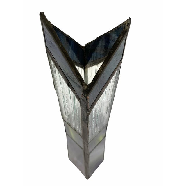 Early 20th Century Arts and Crafts Stained Glass Vase For Sale In San Francisco - Image 6 of 9