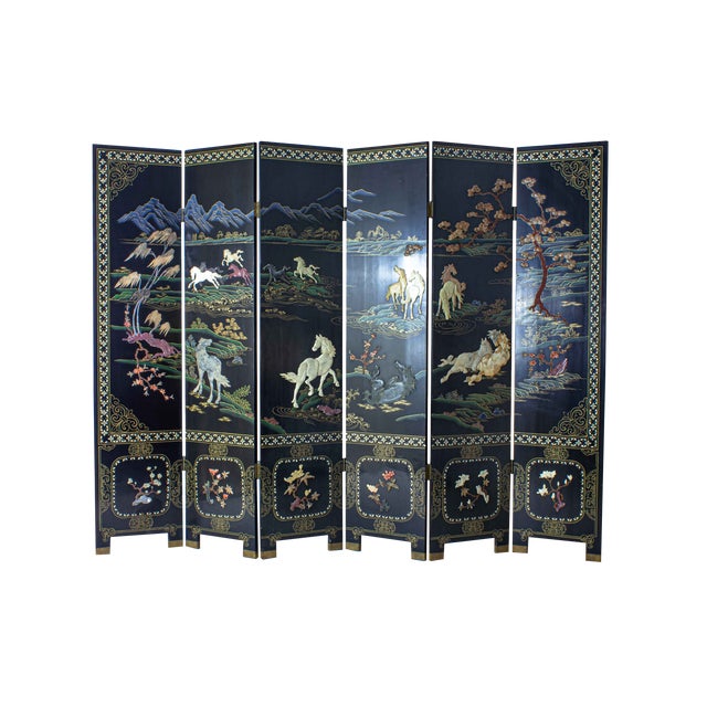 Vintage Room Divider with Marble Stones, 1970s For Sale