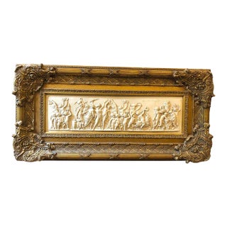Antique French Wall Relief Plaque After Adriano Cecioni Firenze For Sale