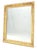 Hollywood Regency Scallop Edge 40x50 Carved & Gold Gilt Rectangle Frame c1940s Wall Mirror MInt! For Sale - Image 3 of 13
