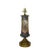 Late 19th Century Table Lamp French Maiden River Bristol Glass Vase Hand Painted Enameled Brass For Sale