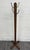 Wood Antique Arts and Crafts Mission Quarter Sawn Oak Hall Tree Coat Rack For Sale - Image 7 of 7
