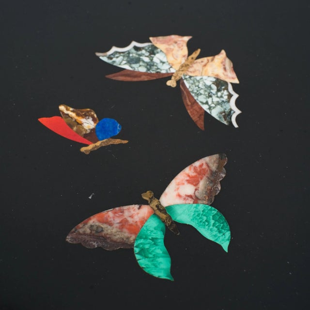 Italian Grand Tour Pietra Dura Oval Table Top on Cast Iron Base For Sale In Chicago - Image 6 of 11