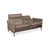 Brown Taupe Porto Leather Armchairs and Ottoman with Manual Function from Erpo, Set of 4 For Sale - Image 11 of 18