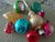 Entire group of 8 plus tree topper are vintage. Most are from my family tree back in the 60's. Various colors of green,...