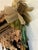 Handmade Victorian Style Emerald Green Velvet Christmas Stocking With Cherub & Lace For Sale - Image 4 of 13