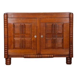 Oak Sideboard in the style of Charles Dudouyt, 1940 For Sale