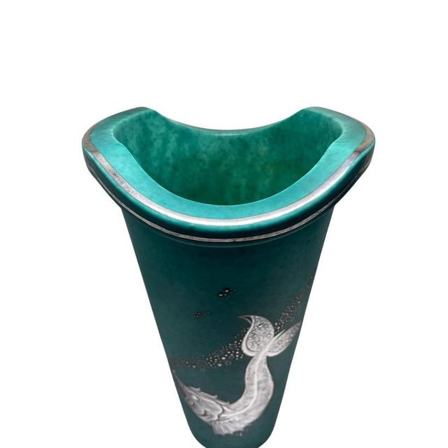 Argenta Vase in Silver with Sea Creature Motif by Wilhelm Kåge for Gustavsberg, Sweden, 1930s For Sale - Image 6 of 8