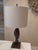 1970s 1970s Mid Century Modern Organic Twisted Wood Table Lamp & Shade For Sale - Image 5 of 5