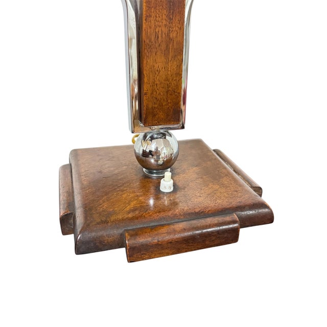 Art Deco Table Lamp with Uranium Glass Shade, Central Europe, 1920s For Sale - Image 11 of 13