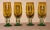 1980s Hand Blown Amber Cocktail Glasses, Made in Mexico- Set of 4 For Sale In Palm Springs - Image 6 of 6