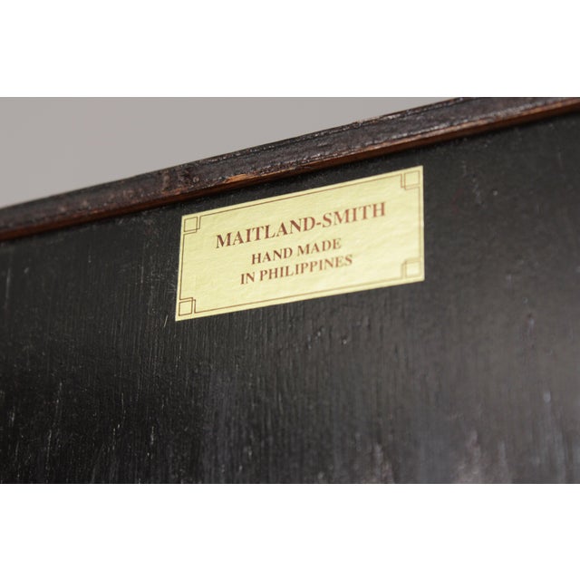 Maitland Smith Mahogany Georgian Style Breakfront For Sale - Image 17 of 18