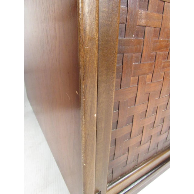 Brown Vintage Walnut End Tables by Lane - a Pair For Sale - Image 8 of 13