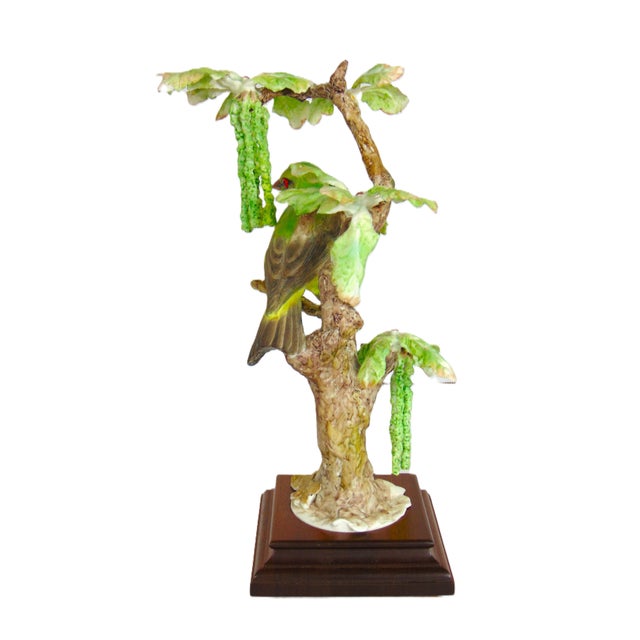 Ceramic Vintage Royal Worcester Scarlet Tanager by Dorothy Doughty Porcelain Bird Sculpture 1954 For Sale - Image 7 of 12