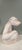1960s Large Vintage Italian White Glazed Pottery Chimpanzee Statuette For Sale - Image 5 of 9