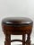 Vintage Traditional Style Frontgate Studded Leather Swivel Stool, a Set of 3 For Sale - Image 10 of 16