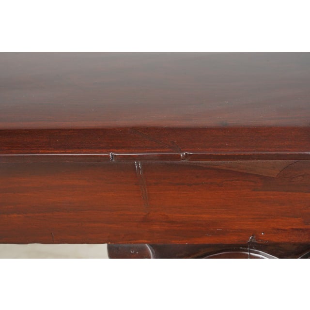 Mid 20th Century Chippendale Carved Wooden Sofa Accent Table For Sale - Image 13 of 16