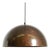 Large Space Age Pendant Lamp with Copper Shade by Beisl Leuchten, 1960s For Sale