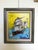 Pirate Ship of Destiny by Serg Graff, Original Acrylic Painting on Canvas, Whimsical Nautical Pirate Ship Framed Art...