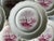 Spode Set of 8 Vintage Copeland Spode Pink Transferware Dinner Plates For Sale - Image 4 of 10