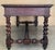 Wood 19th Spanish Walnut Desk or Console Table With Two Drawers & Solomonic Legs For Sale - Image 7 of 12