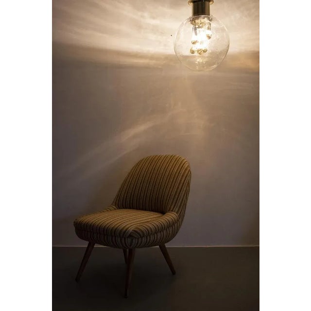 Metal Ceiling Light with Big Glass Globe from Doria For Sale - Image 7 of 8